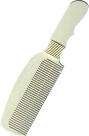 BarberPRO מסרק רחב לבן וארגונומי לכל סוגי השיער BarberPro