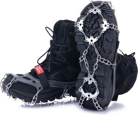 Naturehike קרמפונים גומיות נעליים נגד החלקה על שלג קרח -מתלבשים על הנעל ANTI-GRIP SNOW