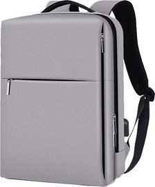 Camel Mountain תיק גב Crest Quantum 15L למחשב 16 אינץ' עם יציאת USB מבית כאמל מאונטין - אפור בהיר
