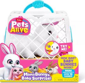 little live pets Pets Alive - מארז הפתעה אמא ארנבת והארנבונים