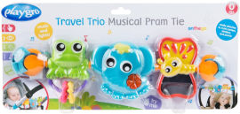 PlayGro חגורת צעצועים לעגלה ולכסא תינוק אורות וצלילים