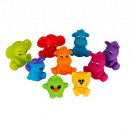 PlayGro 9 דמויות ג'ונגל לאמבטיה