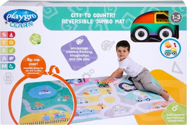 PlayGro פלייגרו -Playgro משטח פעילות 158 ס"מ דו צדדי עיר וכפר