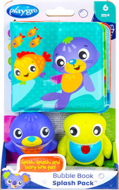 PlayGro סט ספר וצעצועי אמבטיה Playgro