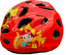 Skull Cap קסדה לאופניים לילדים כבאי אדום