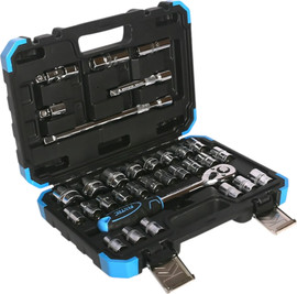 Fixtec סט רצ'ט בוקסות מקצועי 1/2" – 32 חלקים FIXTEC (CR-V)
