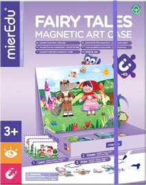 Inbar Toy פאזל מגנטי עם כרטיסיות במארז מהודר - סיפורי אגדות - MierEdu