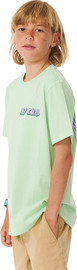 RIP CURL DEATH IN PARADISE TEE-BOY patina green חולצת טי קצר לילדים