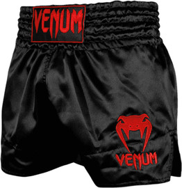 VENUM מכנסי איגרוף תאילנדי Venum Classic Muay Thai Short - Black/Red - xl
