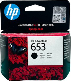 HP ראש דיו מקורי שחור HP 653