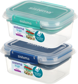 SISTEMA קופסת אוכל לאנצ' סטאק 1 ליטר טו גו - Sistema