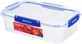 SISTEMA קופסת אחסון מלבנית 2.2 ליטר קליפ איט+ - Sistema