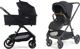 Baby Monsters עגלת משולבת 2ב1 טיולון ואמבטיה עם קיפול מהיר דגם Eze צבע שחור