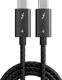 Topx כבל 40Gbps Thunderbolt 4, תקע USB C זכר - C זכר 0.5 מטר