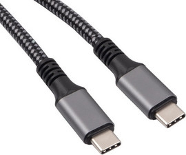 Topx כבל 10Gbps 60W USB3.2 GEN2, תקע USB C זכר - C זכר, תומך אודיו/וידאו 4k@60hz באורך 5 מטר