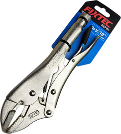 Fixtec פלייר נעילה מקצועי 10״ (Vise Grip) – שפתיים שטוחות, אחיזה עוצמתית ועמידות מקסימלית FHLP101 FIXTEC