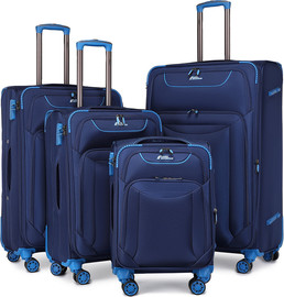 Camel Mountain Camel Mountain® Titan – סט 4 מזוודות פרימיום לחוויית נסיעה מושלמת - כחול ים עמוק