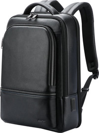 Camel Mountain תיק גב The Company™ למחשב 15.6 אינץ' מעור עם יציאת USB