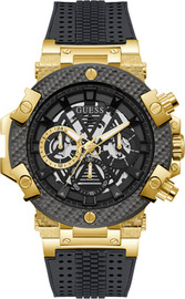 GUESS שעון יד GUESS לגבר מקולקציית CARBON דגם GW0486G2