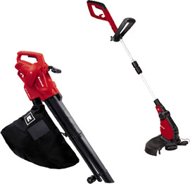 EINHELL סט 2 כלי גינון : מפוח עלים W2500 + חרמש חשמלי מקצועי בהספק 450W