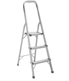 KRAUSS סולם אלומיניום דגם KR-0223 עם 3 שלבים DIY ביתי תקני