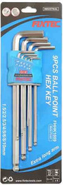 Fixtec סט מפתחות אלן כדורי ארוך 9 יח', Fixtec