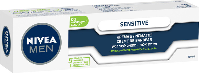 ניוואה לגבר משחת גילוח לעור עדין 100 מל
