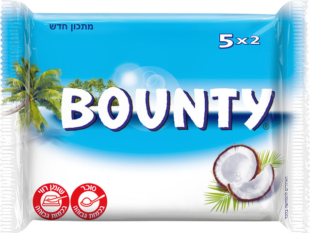 באונטי מארז חטיף 57 גרם*חמישייה