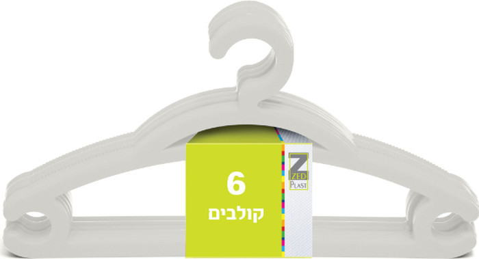 סט קולבים 6 יח