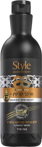 סטייל מרכך קרטין E 750 מל לשיקום שיער יב