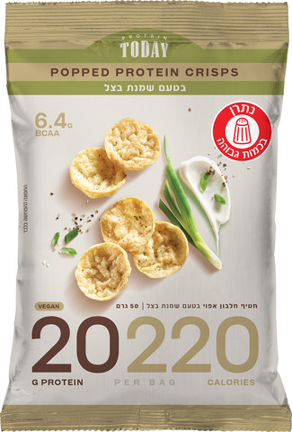 טודיי חטיף מלוח חלבון בטעם שמנת בצל 50 ג